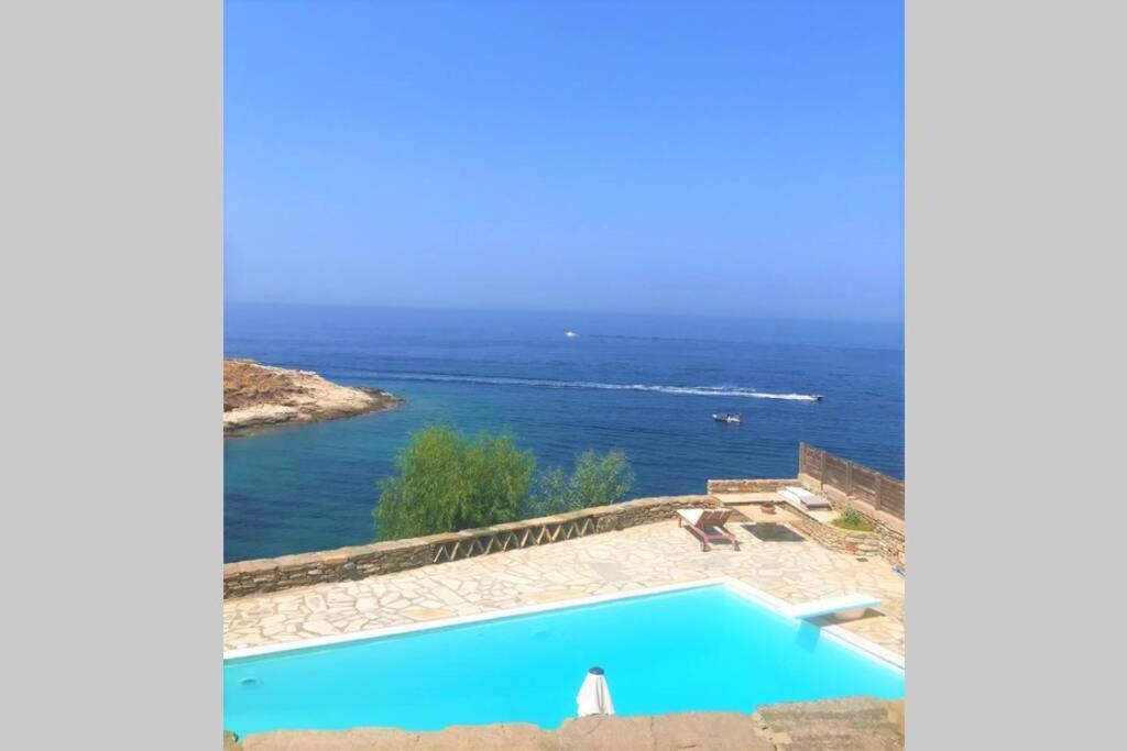 Sunset Villa With Swimming Pool At Tzia Ligia  Kültér fotó