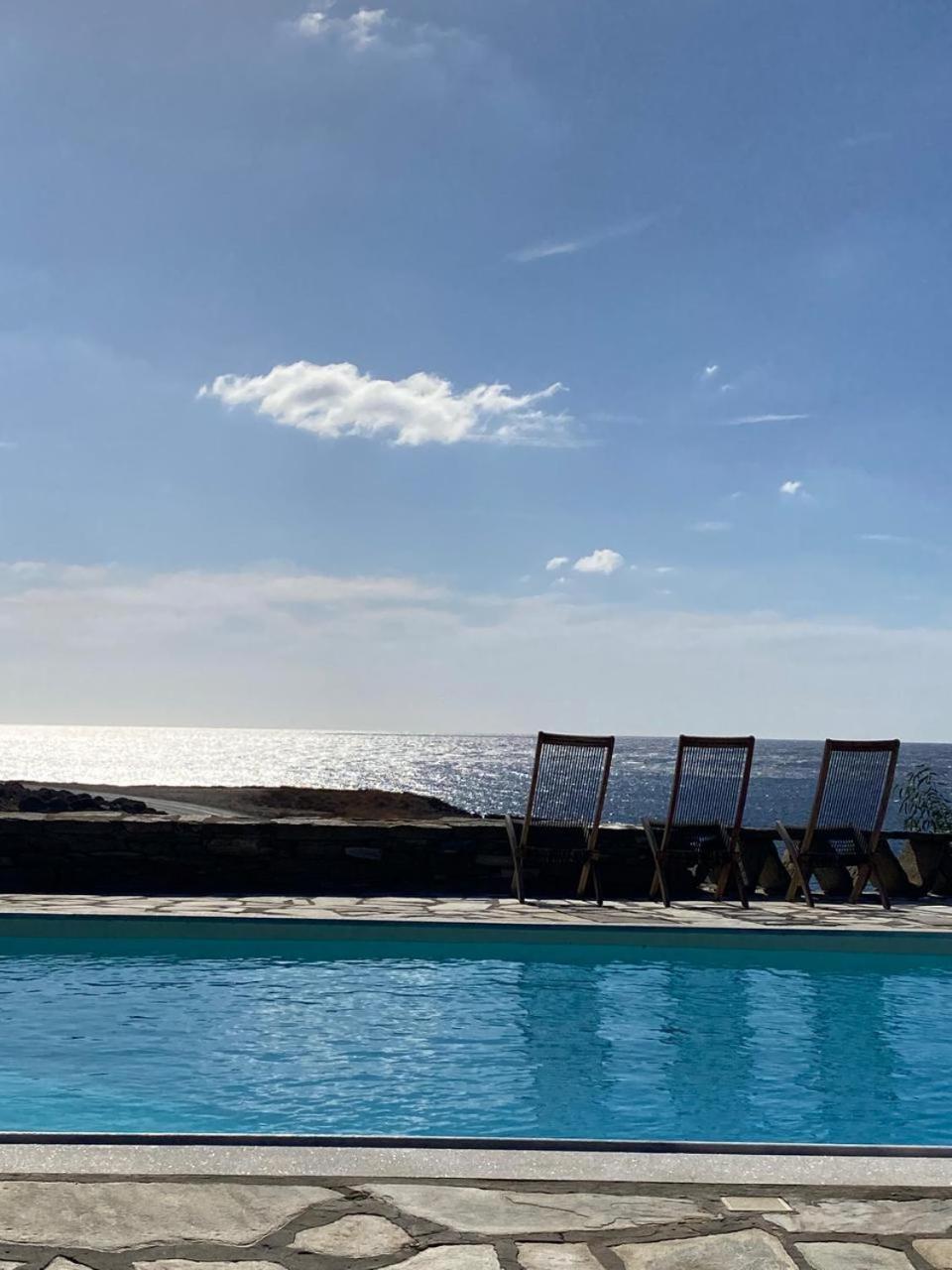 Sunset Villa With Swimming Pool At Tzia Ligia  Kültér fotó